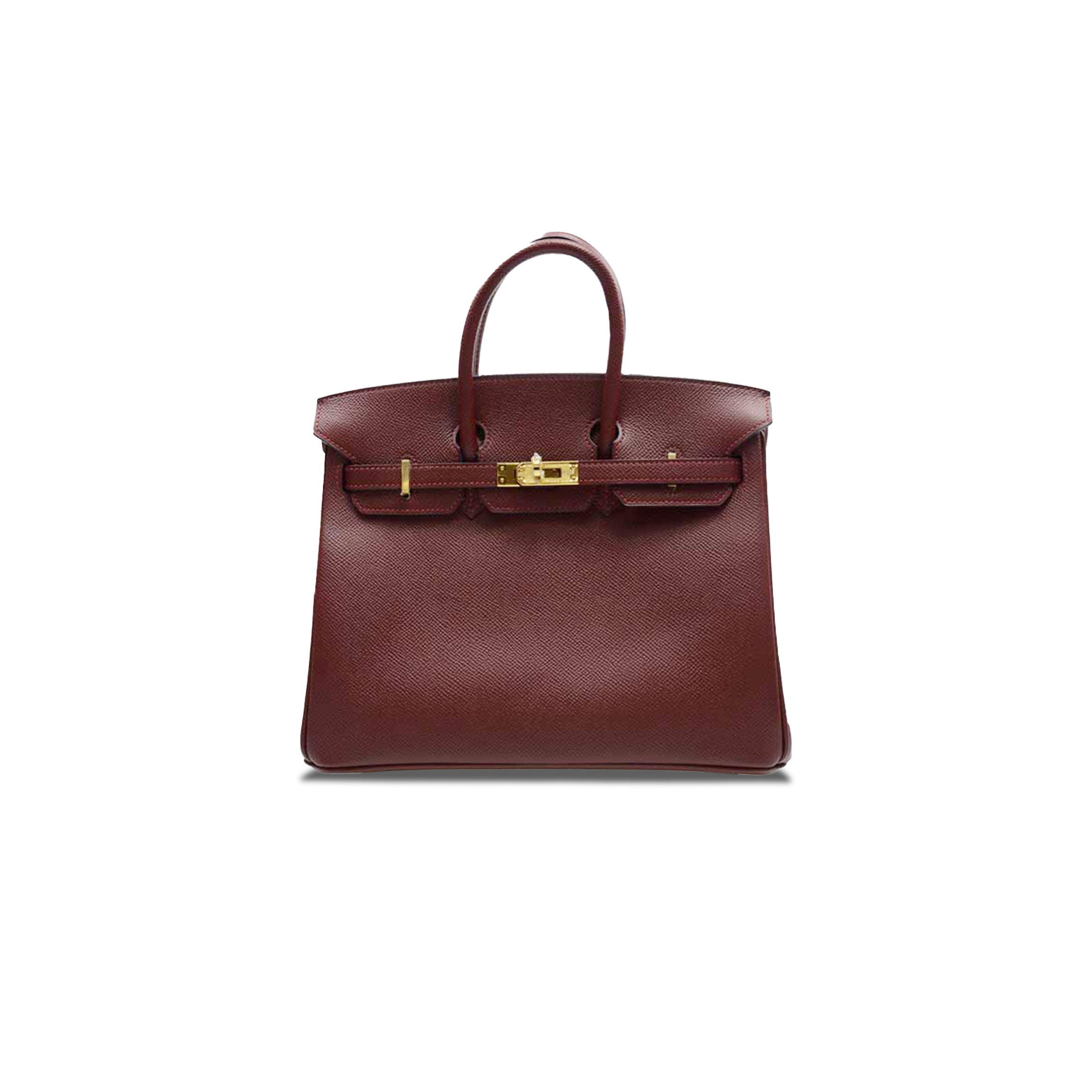 HERMES MASTER BIRKIN 25 TOGO LEATHER BURGUNDY GOLD BUCKLE BAG BK2555EPGP (25*20*13cm)